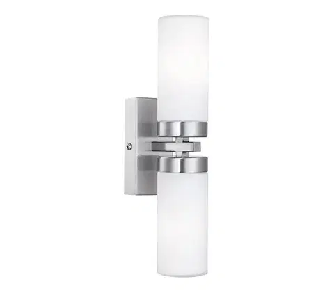 Svietidlá Globo 7816 - Kúpeľňové nástenné svietidlo SPACE 2xE14/40W/230V IP44 7816
