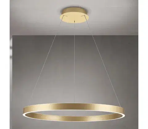 Svietidlá Orion- stmievateľný LED luster na lanku KOLK LED/80W/230V 2700/3000/4000K priemer 80 cm zlatý HL 6-1717/80 gold-matt