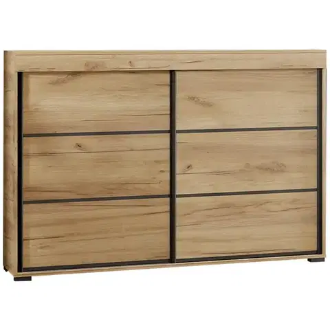 Komody do spálne Komoda Tanger 140 Dub Craft Zlatý
