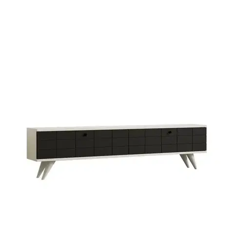 Konferenčné stolíky Televízny stolík Alberi White and Anthracite