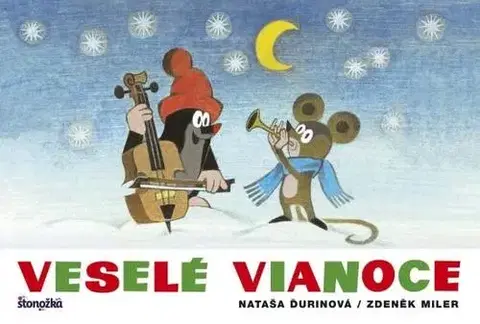 Leporelá, krabičky, puzzle knihy Veselé Vianoce - Zdeněk Miler,Nataša Ďurinová