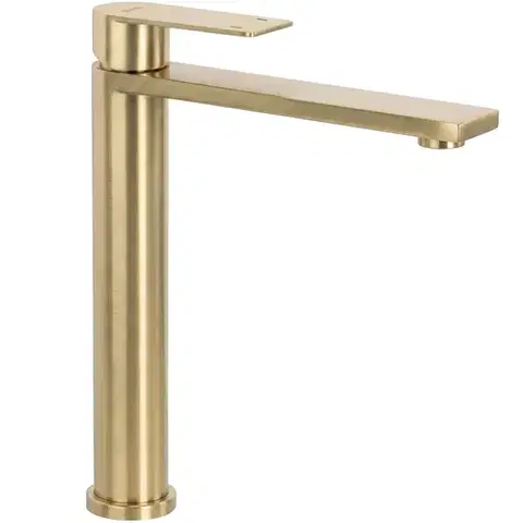 Kúpeľňové batérie REA - Umývadlová vysoká batéria Hunter Brush Gold vysoká REA-B6692