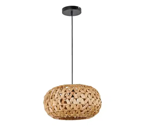 Svietidlá  Luster na lanku HOSHI 1xE27/20W/230V pr. 38 cm konope 330475