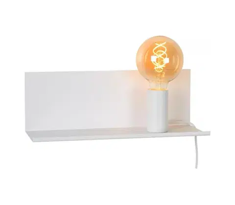 Svietidlá Lucide 06218/01/31 - Nástenné svietidlo SEBO 1xE27/40W/230V biela 06218/01/31