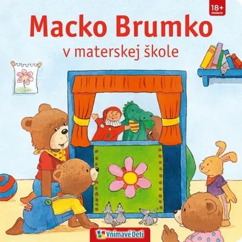 Leporelá, krabičky, puzzle knihy Macko Brumko v materskej škole
