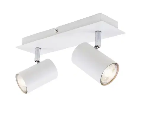 Svietidlá Briloner 2857-026 - Bodové svietidlo SPOT 2xGU10/40W/230V biela 2857-026
