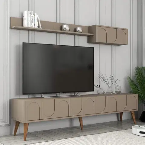 Obývacie steny TV skrinka / Obývacia stena Lyon 2 - Atlas, Walnut