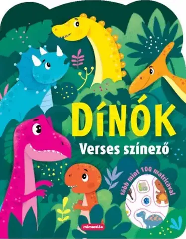 Pre deti a mládež - ostatné Dínók - Verses színező