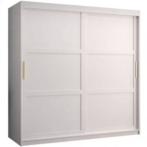 Šatníkové skrine Skriňa Amiro 1 180 biely/biely