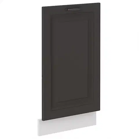 Dvierka a čelá zásuviek pre kuchynske skrinky Dvierka na umývačku STILO grafit mat/biely Dvierka zm 713x446