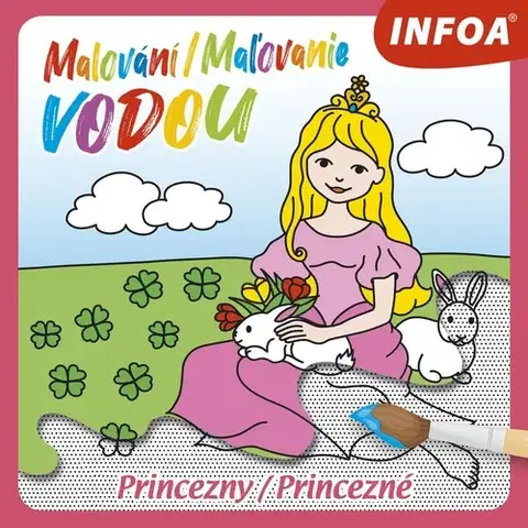 Nalepovačky, vystrihovačky, skladačky Malování / Maľovanie vodou – Princezny