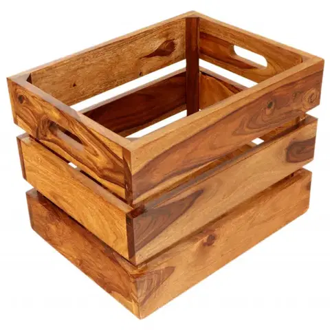 Doplnky Kôš na noviny Gani 40x30x30 z indického masívu palisander