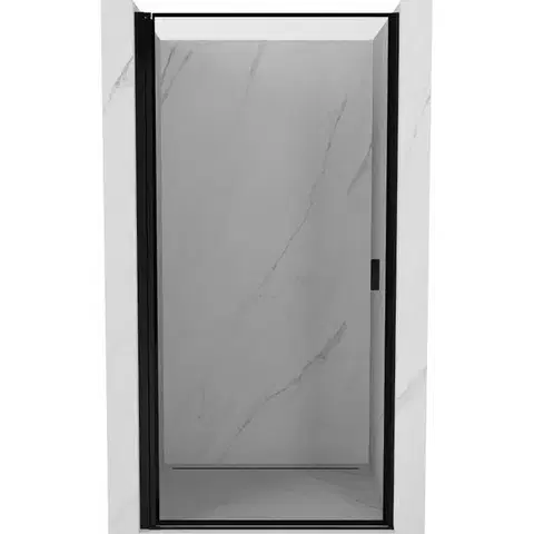 Sprchovacie kúty MEXEN - MIST dverná časť (1d) 100x200 cm 6mm čierna, okraj, ľavé 8A2-100-000-70-70-L