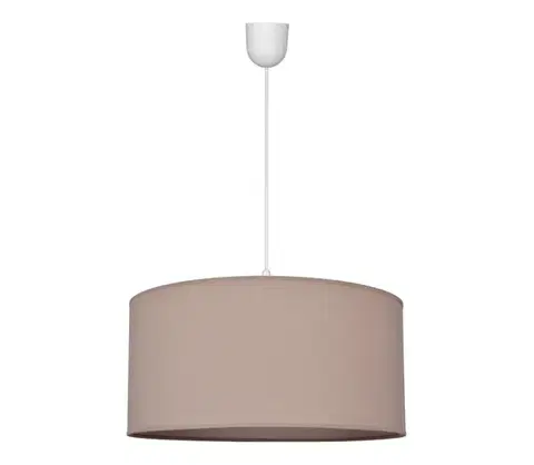 Svietidlá  Luster na lanku ALBA 1xE27/15W/230V pr. 40 cm béžová W-4020/1 BEIGE+SCW-P WT