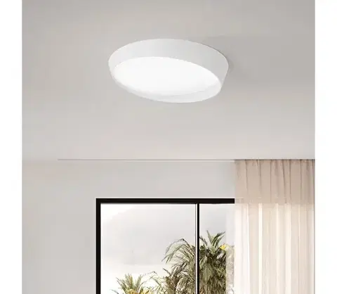 Svietidlá Ondaluce - LED stmievateľné stropné svietidlo HALF LED/25W/230V pr. 38,5 cm biela OTPL0010B