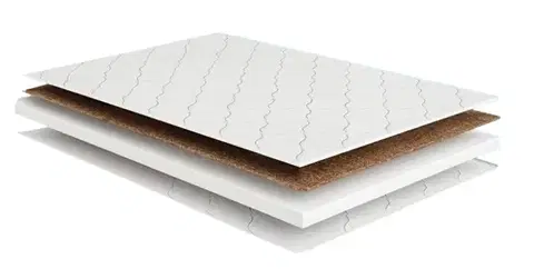Matrace KOKOS TOP elastický topper, 200 x 160 x 6 cm 