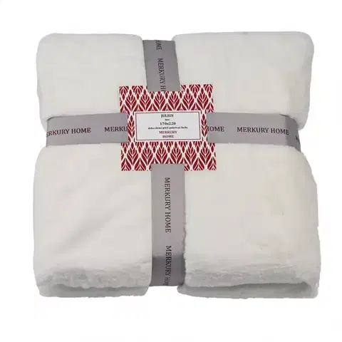 Ozdobné prikrývky Deka Julius ecru 170x220 Merkury Home