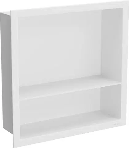 Doplnky do kúpeľne MEXEN - X-Wall-R modul pre vstavanie do steny s poličkou 30 x 30, biela 1920303010S