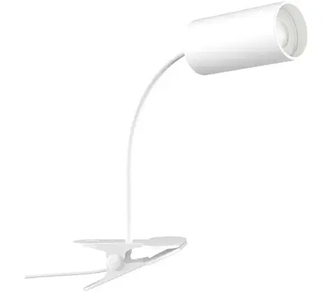 Lampy  08294L - Flexibilná lampa so svorkou PUNTO 1xGU10/9W/230V biela 08294L