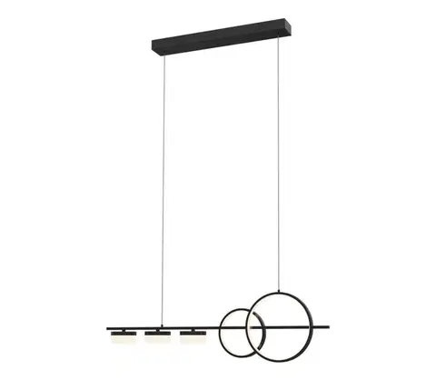 Svietidlá Wofi 7030-502 - LED Stmievateľný luster na lanku MESSINA LED/40W/230V čierna 7030-502