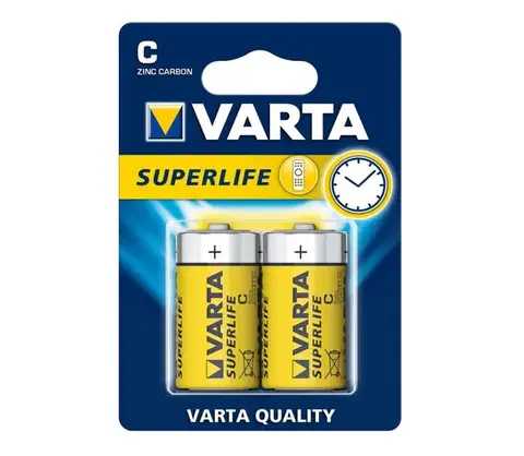 Predlžovacie káble Varta 2014 - 2 ks Zinkouhlíková batéria SUPERLIFE C 1,5V 2014101412