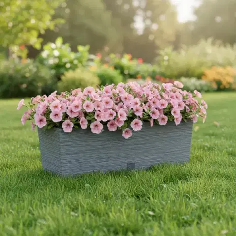 Záhradné kvetináče ProsperPlast Kvetináč FURU CASE | betón 58 cm