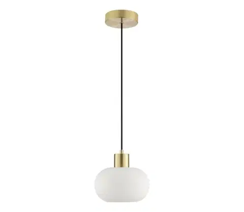 Svietidlá Brilliant - Závesný luster na lankách FANNY 1xE27/20W/230V priemer 22 cm mosadz 51390/18