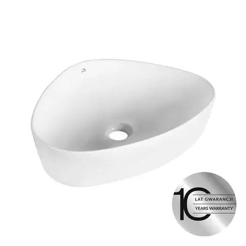 Umývadlá Laveo - Asymmetric - keramické umývadlo na dosku 50x41 VUA_6251