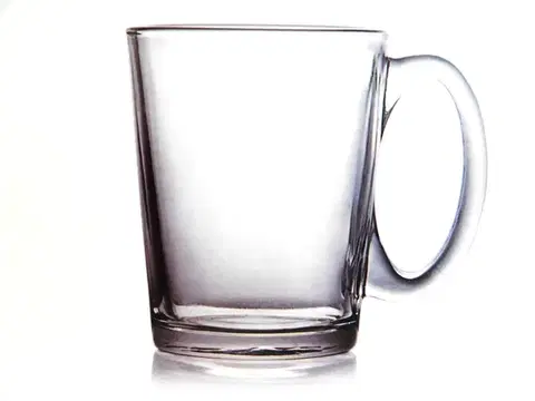 Hrnčeky, šálky, podšálky MAKRO - Hrnček sklo 300ml sada 6ks