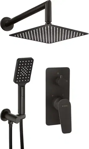Kúpeľňové batérie DEANTE DEANTE - Jasmin čierna - Sprchový set pod omietku NAC_N9JP