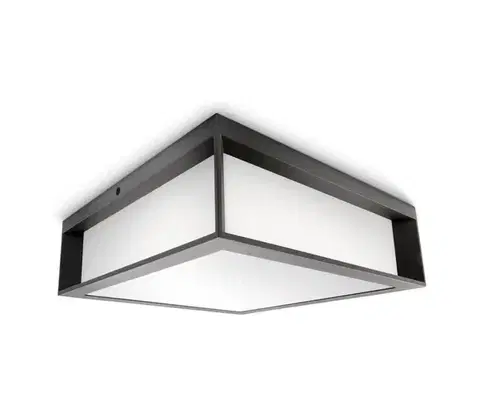 Záhradné lampy Philips - Vonkajšie stropné svietidlo SKIES 2xE27/14W/230V IP44 antracit 871951438532000