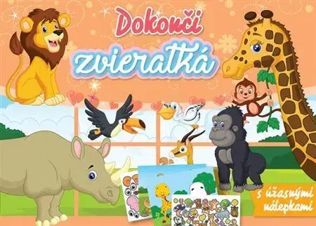 Nalepovačky, vystrihovačky, skladačky Dokonči zvieratká