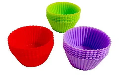 Cukrárenské košíčky MAKRO - Košíčky na muffiny silikón 6ks rôzne farby