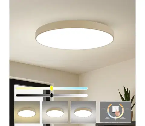 Svietidlá BRILAGI-LED Stropné svietidlo POOL LED/180W/230V 3000/4000/6000K pr. 120 cm béžové BRI570