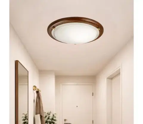 Svietidlá Brilagi - Stropné svietidlo ORBIS 2xE27/60W/230V pr. 38 cm borovica 63044