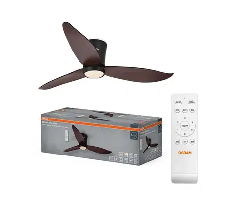 Ventilátory Osram - stmievateľný LED stropný látor FOHN LED/18W/230V 3000/4000/6500K + diaľkové ovládanie 4058075857810