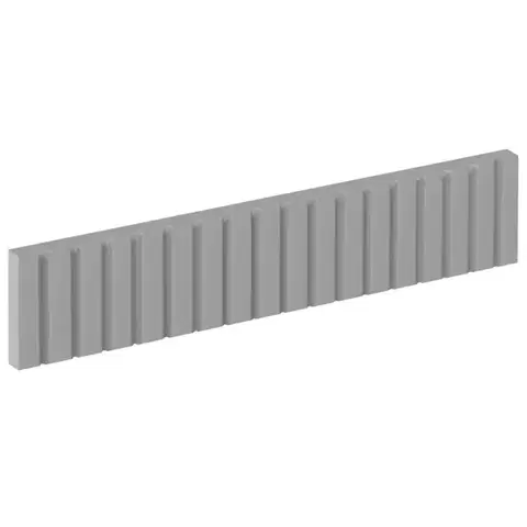 Kuchynské skrinky Čelo skrinky Luxeo F14-D60ZK ryfla grey