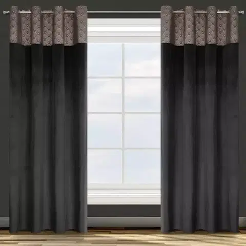 Závesy do spálne Záves AGNES 140X250 na priechodkách 388480