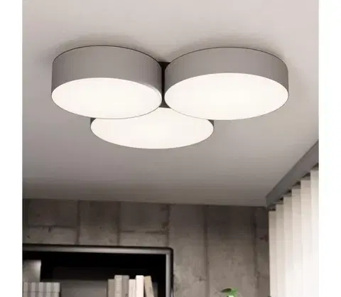 Svietidlá Eglo 900855-LED RGBW Stmievateľné stropné svietidlo BARBANO-Z 3xLED/7,5W/230V šedá 900855