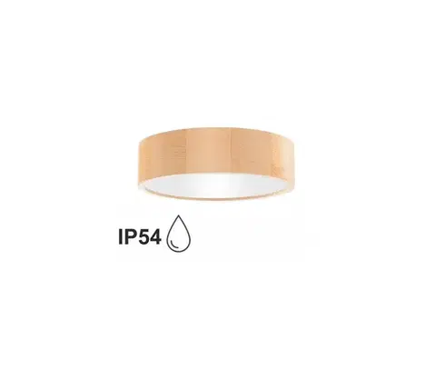 Svietidlá  Kúpeľňové stropné svietidlo CLEO 2xE27/24W/230V IP54 pr. 27,5 cm borovica 5907623600264