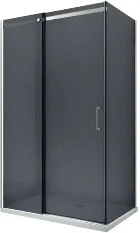 Sprchovacie kúty MEXEN/S - OMEGA sprchovací kút 160x100, grafit, chróm 825-160-100-01-40