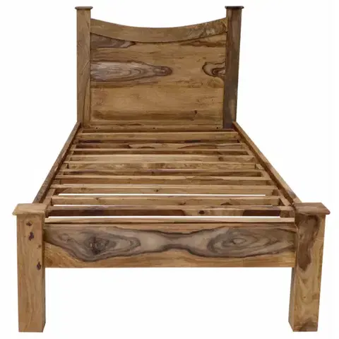 Postele Posteľ  90x200 Rami indický masív palisander