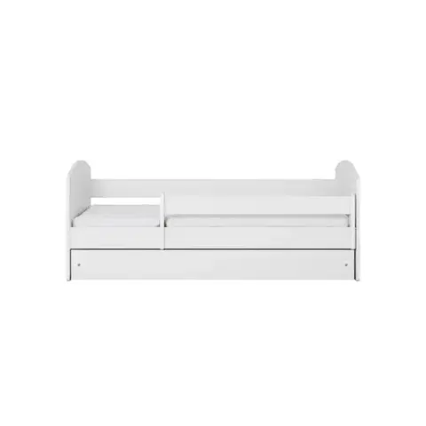 Postele pre dievčatá Detská posteľ Classic 2+M biela 80x140