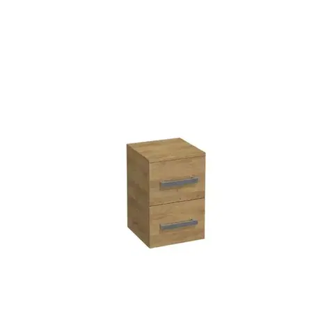 Kúpeľňový nábytok Kúpeľňová skrinka nízka SAT Cube Way 32,5x49,3x33 cm dub Hickory CUBE3CHN32DH CUBE3CHN32DH
