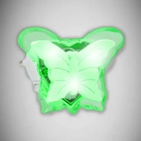 Lampy pre mládež Svietidlo motýľ HL994L 0,4W zelené