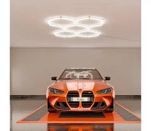 Svietidlá SmartLED LED stmievateľné stropné svietidlo HEXAGON LED/192W/85-265V 5000K CRI 90 IP54 biela 5420