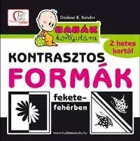 Leporelá, krabičky, puzzle knihy Babák könyvtára - Kontrasztos formák fekete-fehérben - Deákné B. Katalin