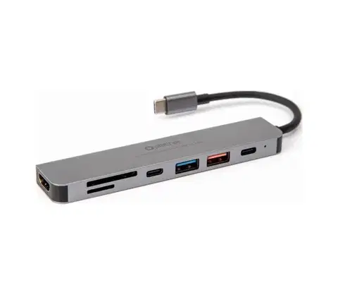 Predlžovacie káble  USB hub 7v1 Power Delivery 100W HDMI 4K PMH9997B