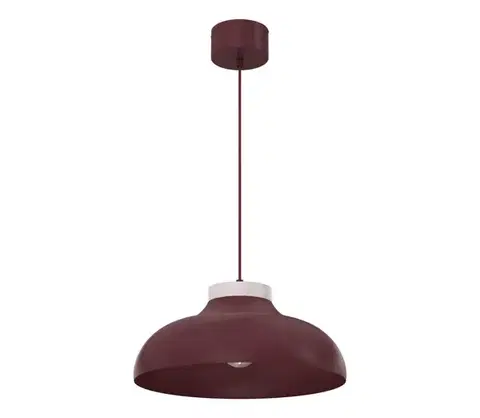 Svietidlá  Luster na lanku BASCA 1xE27/15W/230V bordový/krémový 8489A