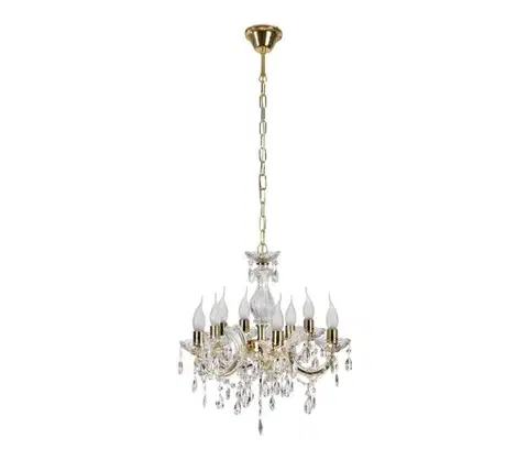 Svietidlá  Luster na reťazi MARIA TERESA 8xE14/40W/230V 38-94653